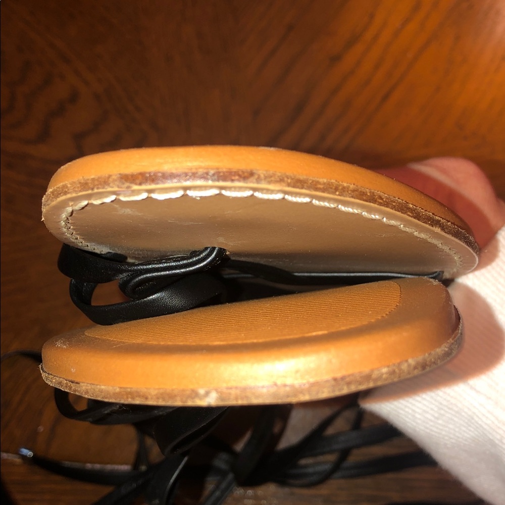 STEVE MADDEN Keyes Black Strappy Leather Sandals Size 9 nwot - Picture 6 of 8